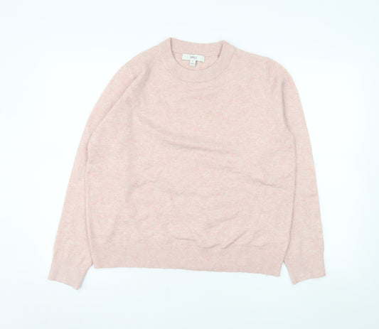 Marks and Spencer Womens Pink Crew Neck Pullover Jumper M