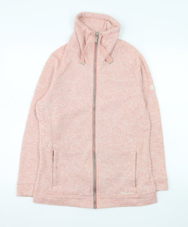 Craghoppers Womens Pink Full Zip Fleece Jacket Size 12