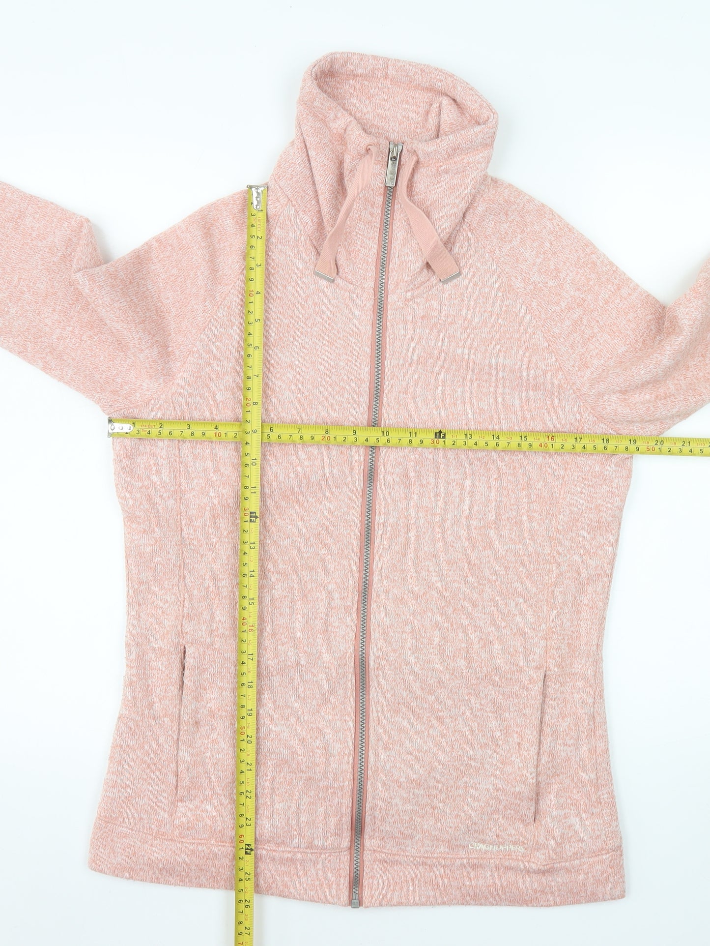 Craghoppers Womens Pink Full Zip Fleece Jacket Size 12