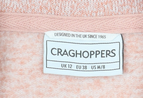 Craghoppers Womens Pink Full Zip Fleece Jacket Size 12
