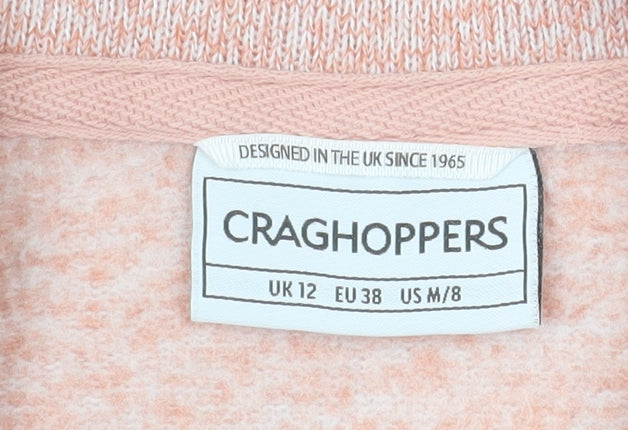 Craghoppers Womens Pink Full Zip Fleece Jacket Size 12