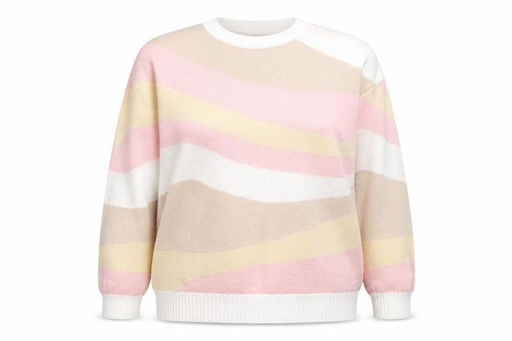 Hollister Women’s Multicoloured Crew Neck Knit Pullover Jumper Size S