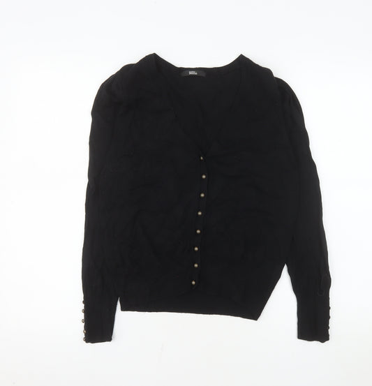 Marks and Spencer Women’s Black V-Neck Long Sleeve Cardigan Size 14