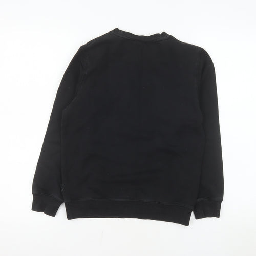 BOY London Boys Black Sweatshirt 11-12 Years Logo Print Crew Neck