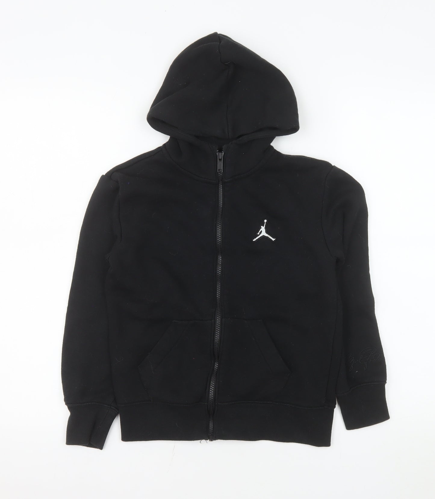 Jordan Boys Black Hoodie Jacket 8-10 Years Full Zip Hooded Fleece