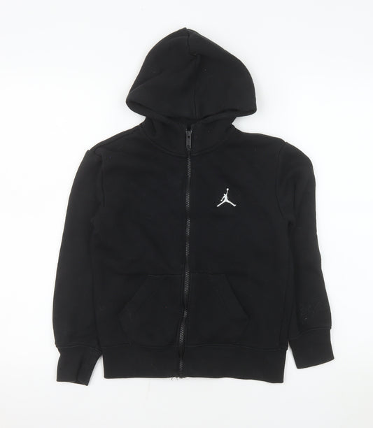 Jordan Boys Black Hoodie Jacket 8-10 Years Full Zip Hooded Fleece
