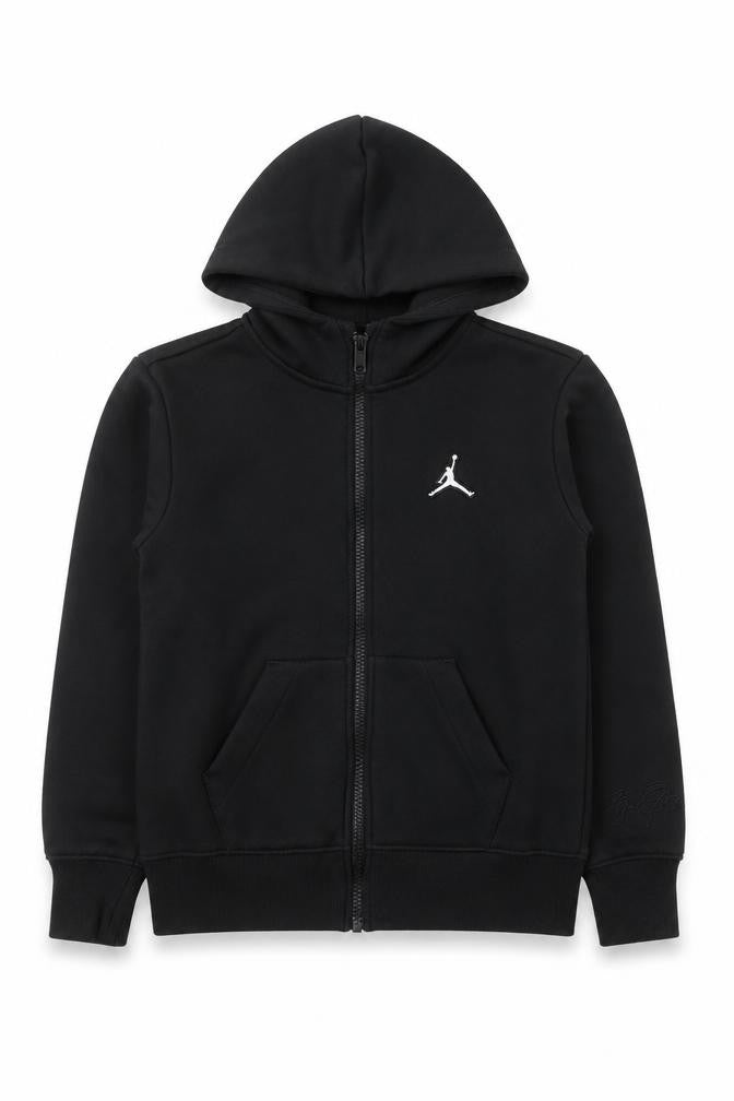 Jordan Boys Black Hoodie Jacket 8-10 Years Full Zip Hooded Fleece