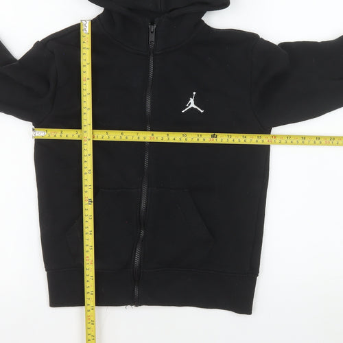 Jordan Boys Black Hoodie Jacket 8-10 Years Full Zip Hooded Fleece