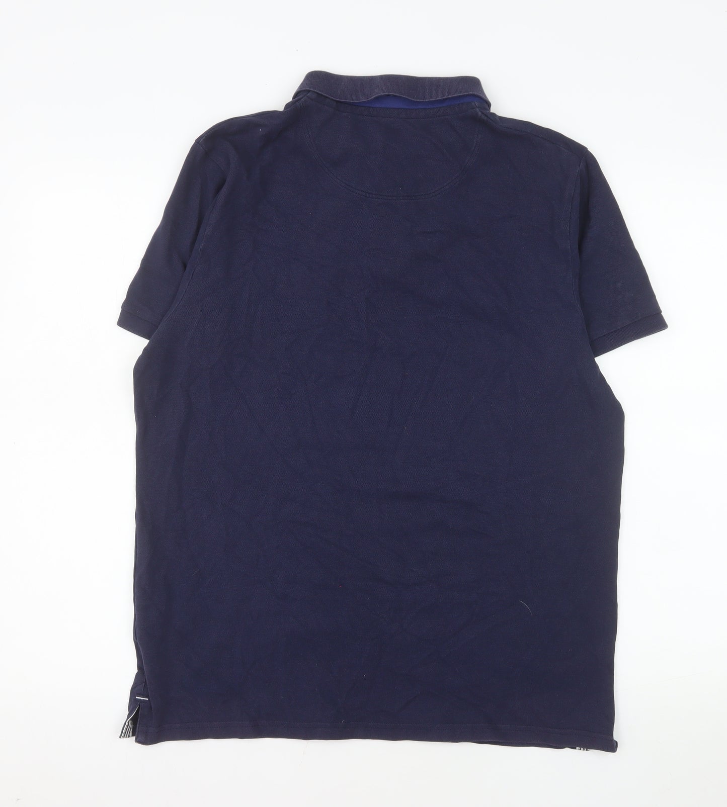 Joules Men's Blue Cotton Polo Shirt Size L Regular Fit