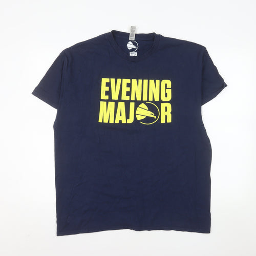Gildan Men’s Hampshire Hawks Blue XL Sports Graphic Cotton T-Shirt