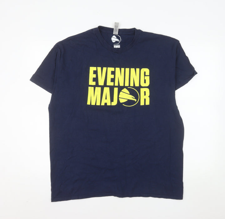 Gildan Men’s Hampshire Hawks Blue XL Sports Graphic Cotton T-Shirt