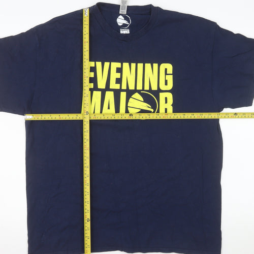 Gildan Men’s Hampshire Hawks Blue XL Sports Graphic Cotton T-Shirt