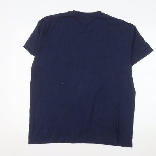 Gildan Men’s Hampshire Hawks Blue XL Sports Graphic Cotton T-Shirt