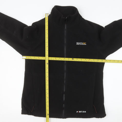 Regatta Women's Black Fleece Zip Jacket Size 14