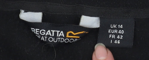 Regatta Women's Black Fleece Zip Jacket Size 14