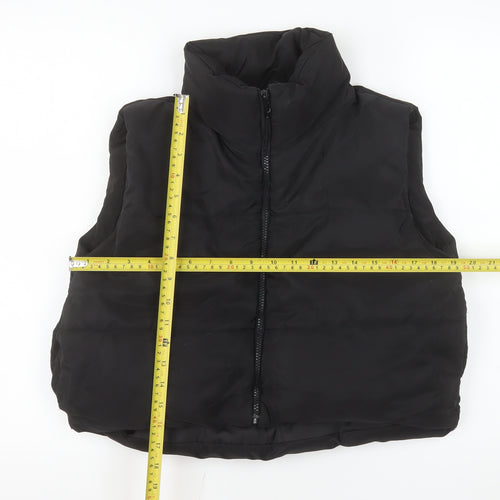 Rising Women Black S Puffer Waistcoat Lightweight Quilted Gilet