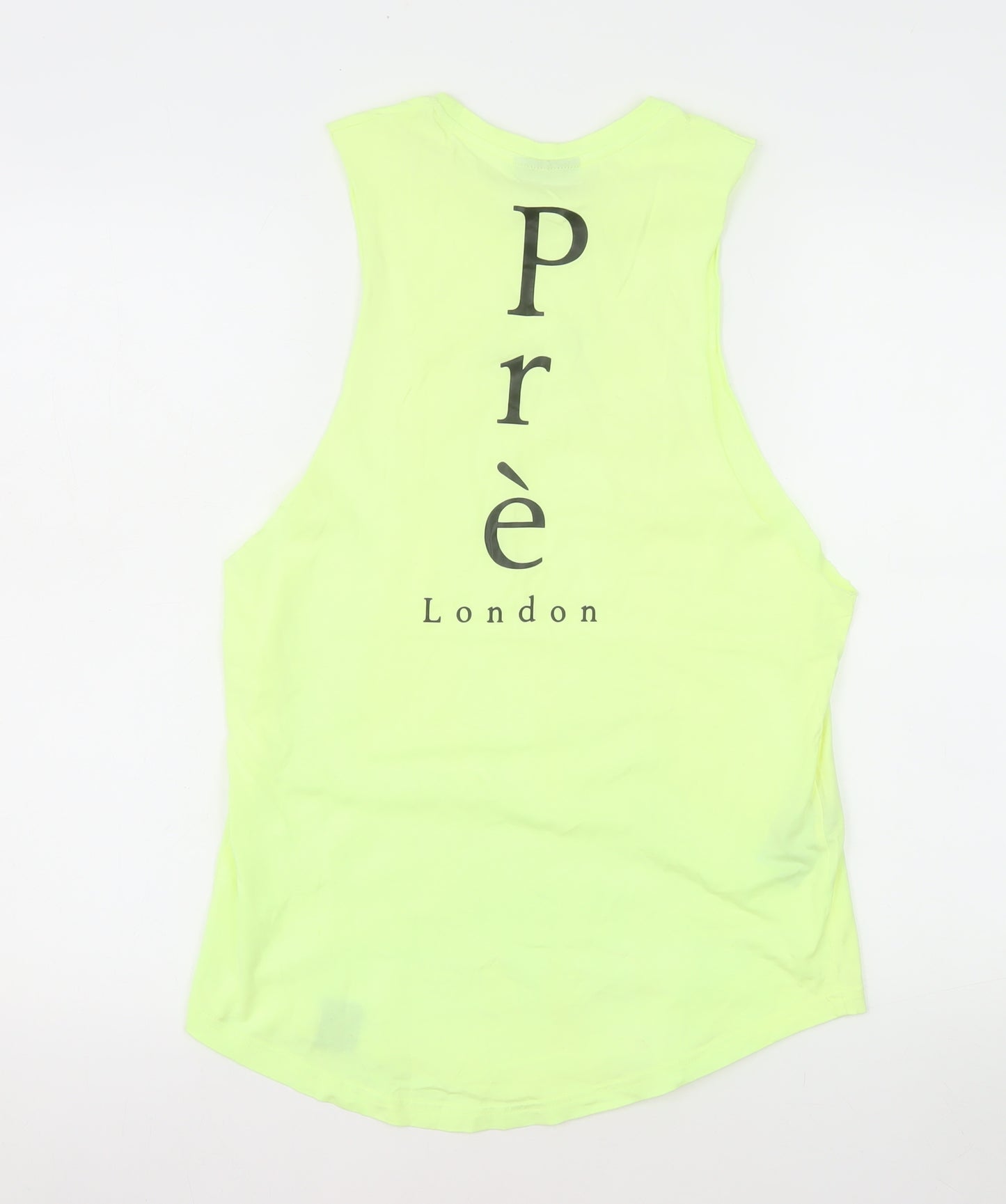 Prè London Men's Yellow XS Sleeveless Cotton Tank Top