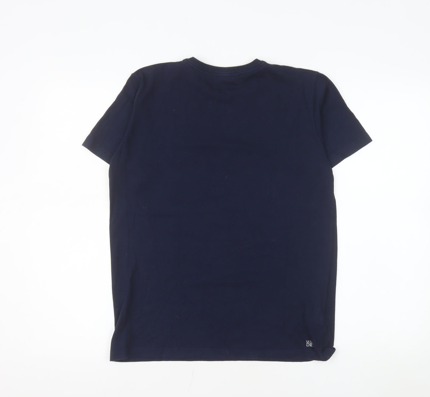 Lacoste Unisex Blue Cotton Blend Short Sleeve T-Shirt Size L