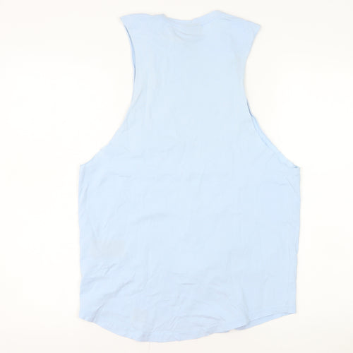 Prè London Men's Blue XS Cotton Sleeveless Tank Top