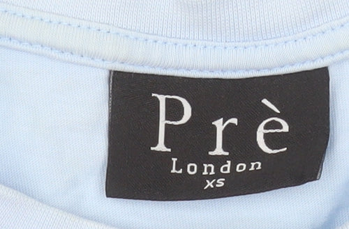 Prè London Men's Blue XS Cotton Sleeveless Tank Top