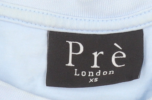 Prè London Men's Blue XS Cotton Sleeveless Tank Top