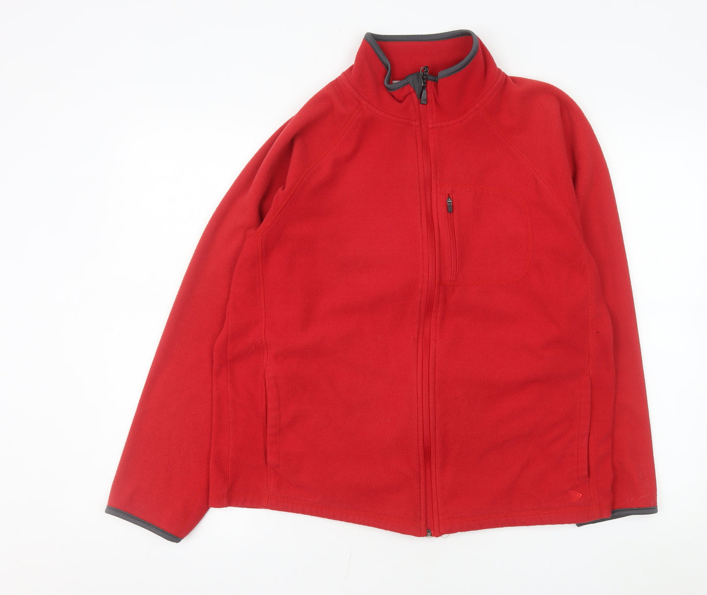 Marks and Spencer Men’s Red Fleece Full Zip Jacket Size M 38in