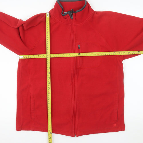 Marks and Spencer Men’s Red Fleece Full Zip Jacket Size M 38in