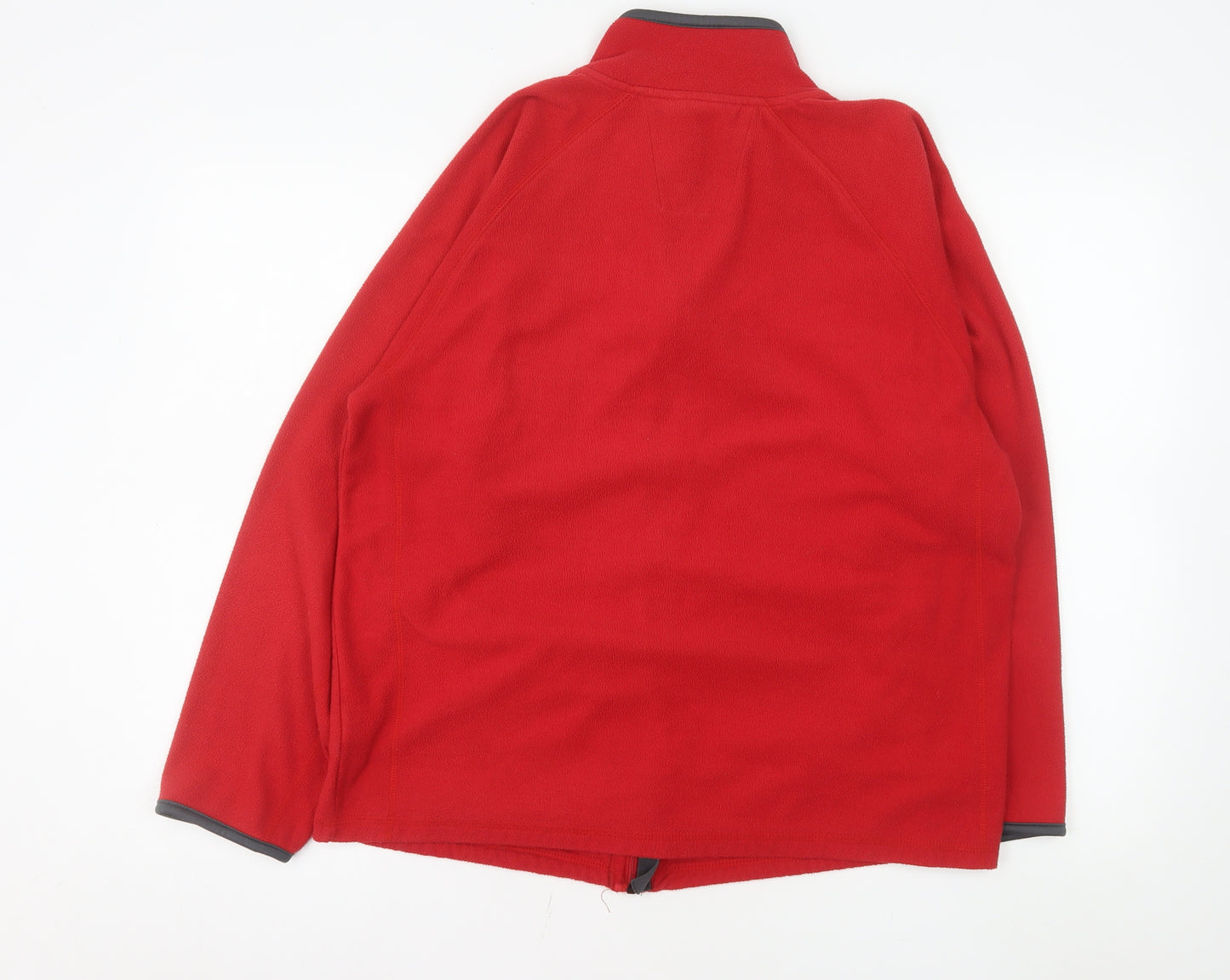Marks and Spencer Men’s Red Fleece Full Zip Jacket Size M 38in
