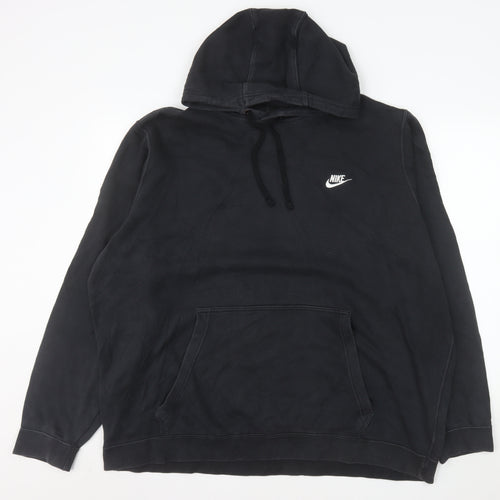 Nike Men's Black Pullover Hoodie 3XL Regular Fit Fleece Sportswear