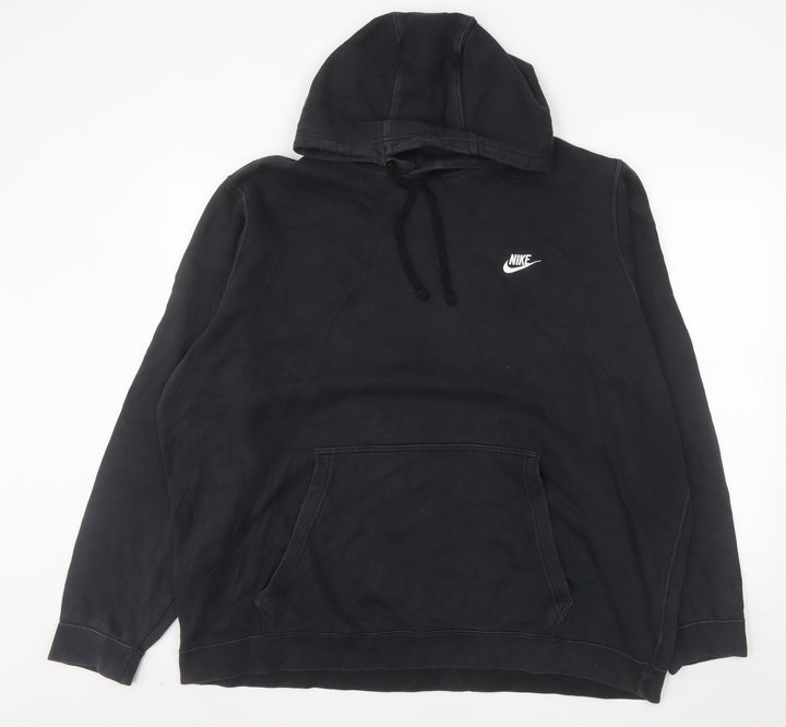 Nike Men's Black Pullover Hoodie 3XL Regular Fit Fleece Sportswear