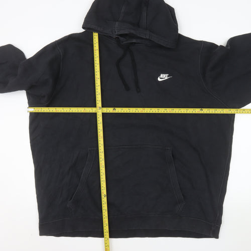 Nike Men's Black Pullover Hoodie 3XL Regular Fit Fleece Sportswear