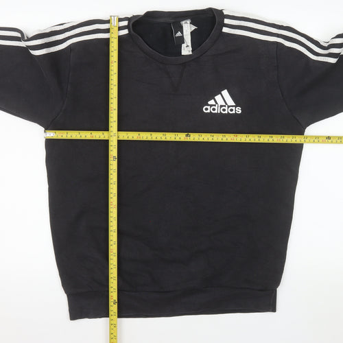 Adidas Men’s Black Crew Neck Pullover Sweatshirt Size M