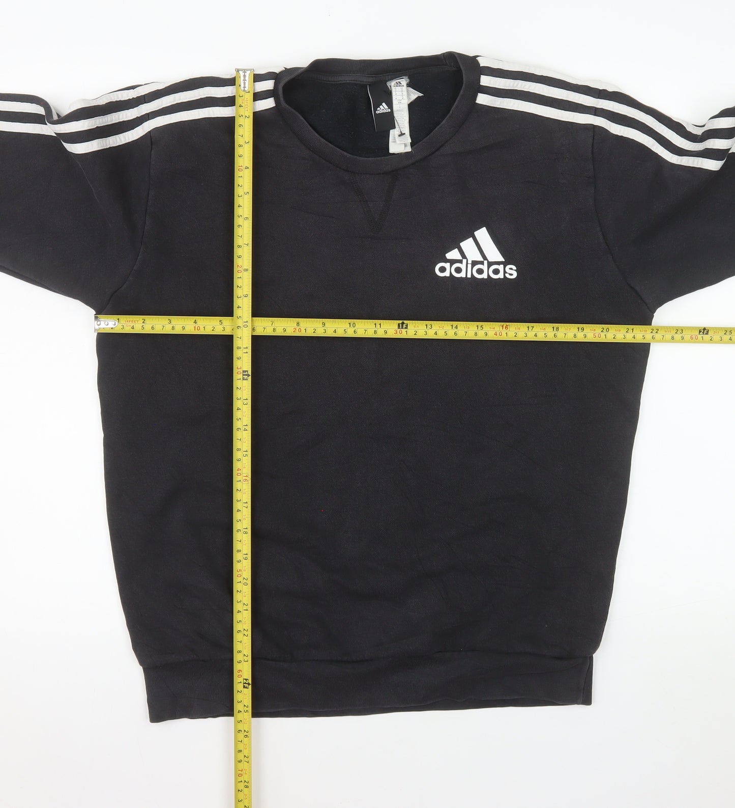 Adidas Men’s Black Crew Neck Pullover Sweatshirt Size M