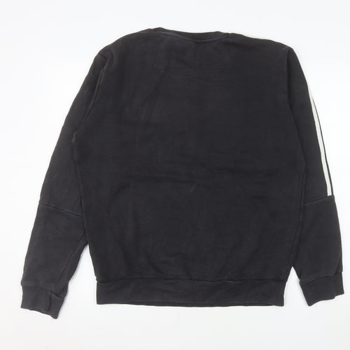 Adidas Men’s Black Crew Neck Pullover Sweatshirt Size M