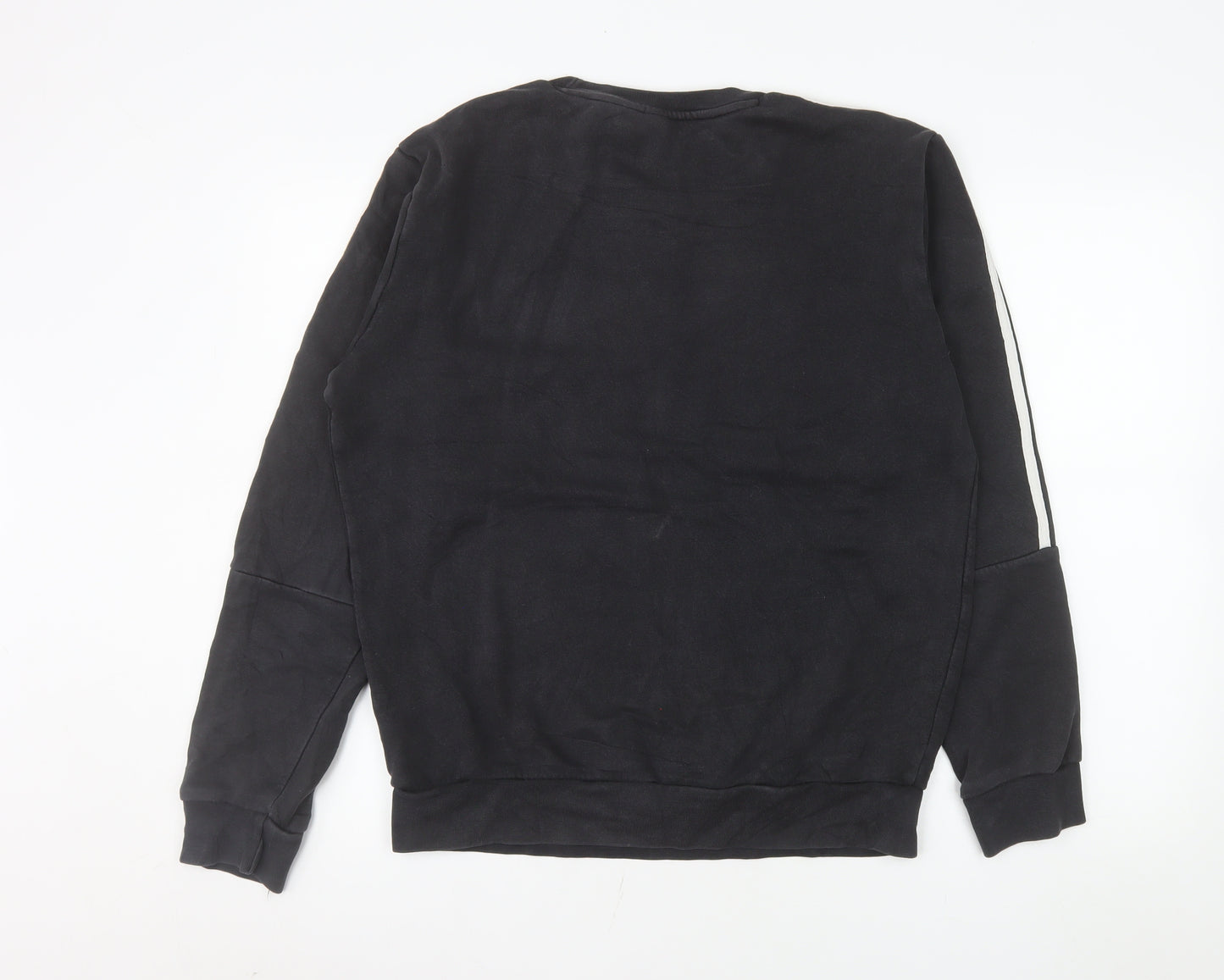 Adidas Men’s Black Crew Neck Pullover Sweatshirt Size M