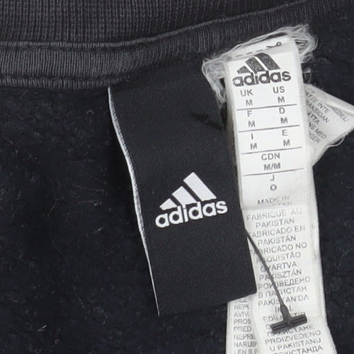 Adidas Men’s Black Crew Neck Pullover Sweatshirt Size M