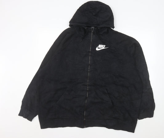 Nike Men’s Black 3XL Hooded Full Zip Cotton Jacket