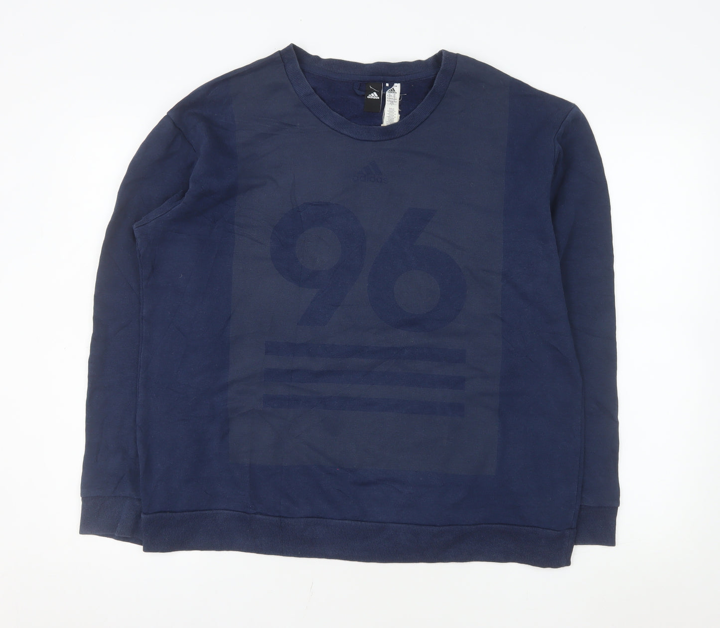 Adidas Men's Blue XL Pullover Crew Neck Sweatshirt