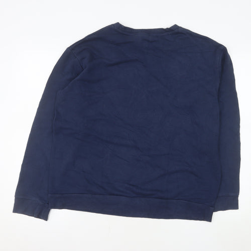 Adidas Men's Blue XL Pullover Crew Neck Sweatshirt