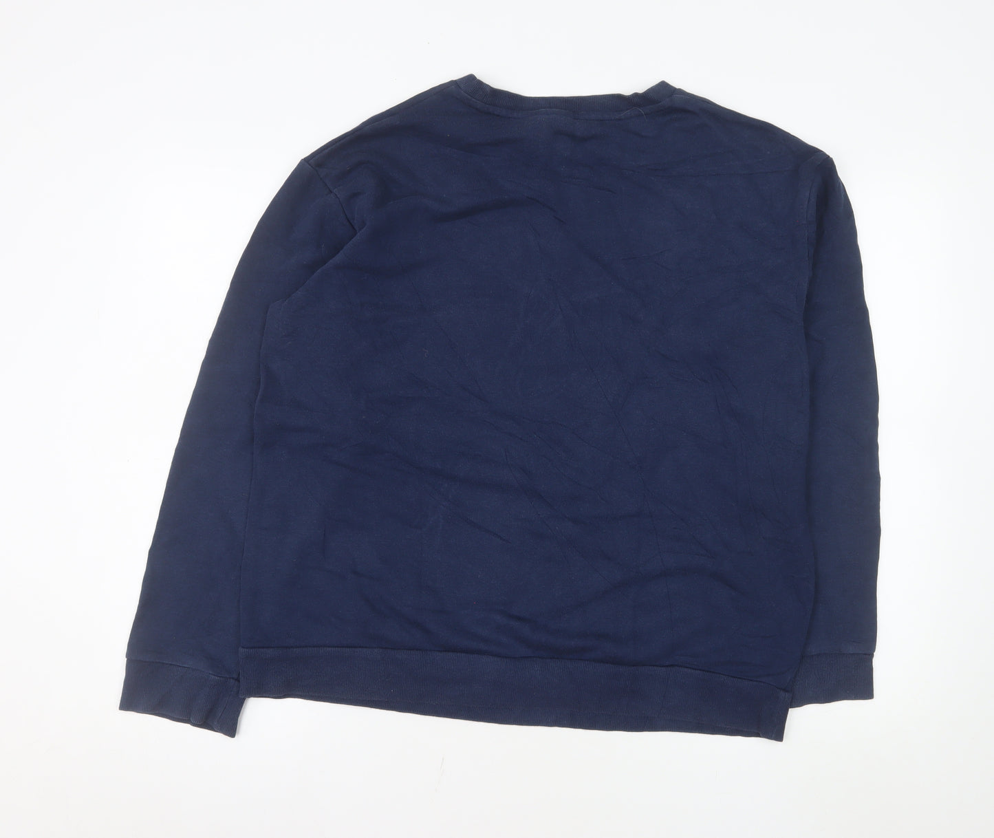 Adidas Men's Blue XL Pullover Crew Neck Sweatshirt