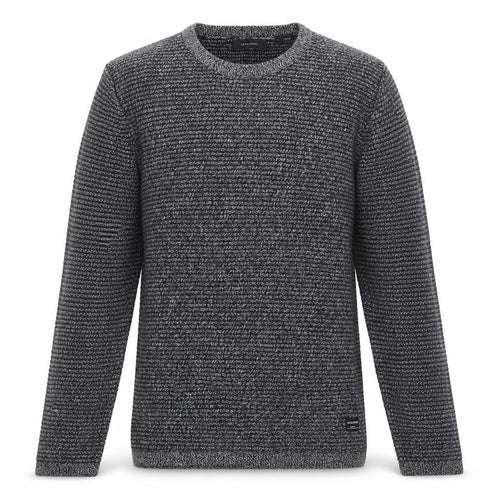 Jack & Jones Men's Grey Knit Cotton Pullover Sweatshirt L