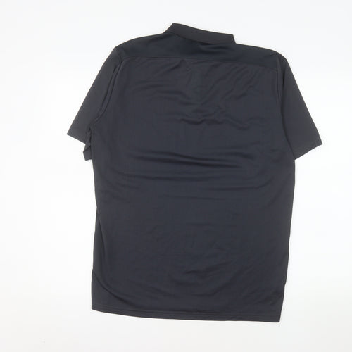 Artengo by Decathlon Men's Black Polo Tennis Shirt Size M Quick Dry