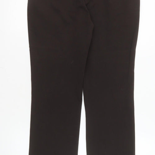 Rosita Women Black Stretch Straight Leg Trousers Size 8