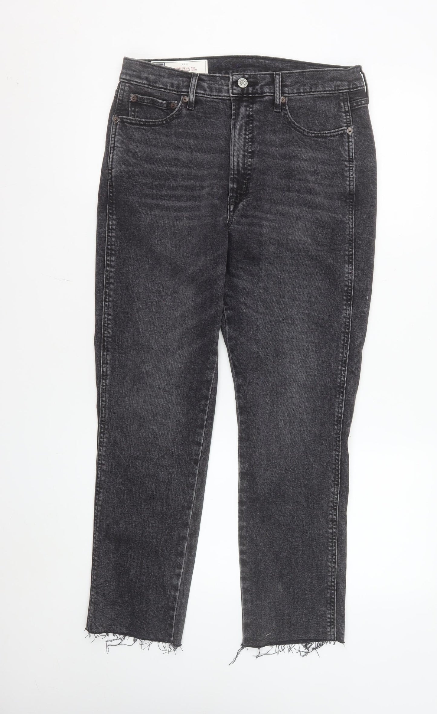 GAP Women’s Grey High Rise Cigarette Slim Jeans Size 12