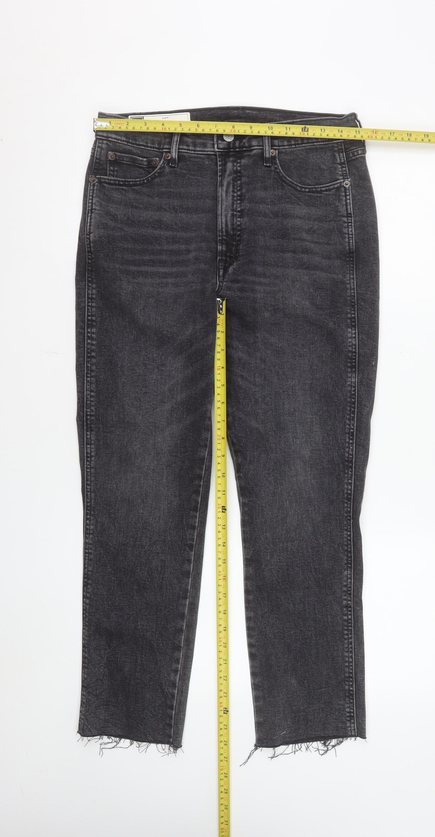 GAP Women’s Grey High Rise Cigarette Slim Jeans Size 12