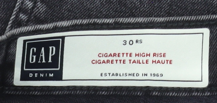 GAP Women’s Grey High Rise Cigarette Slim Jeans Size 12