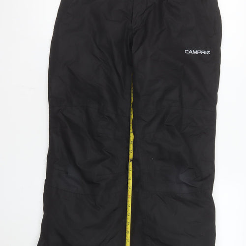 Campri Women’s Black Snow Pants Size 8 Waterproof Insulated Ski Trousers