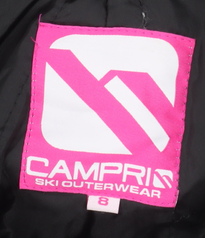 Campri Women’s Black Snow Pants Size 8 Waterproof Insulated Ski Trousers