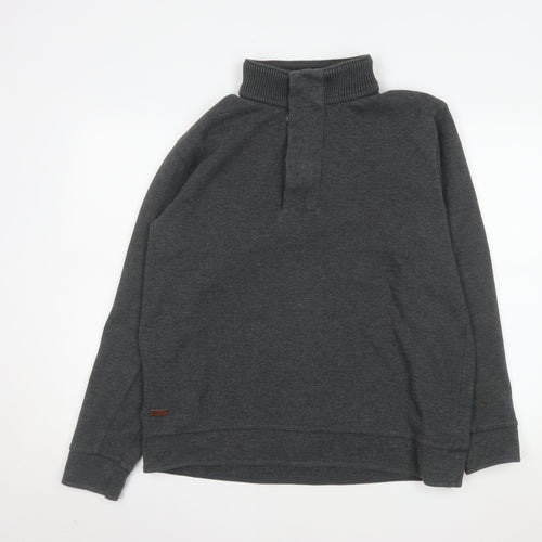 Designers at Debenhams Mens Grey High Neck Knit Pullover Sweatshirt L