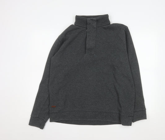 Designers at Debenhams Mens Grey High Neck Knit Pullover Sweatshirt L